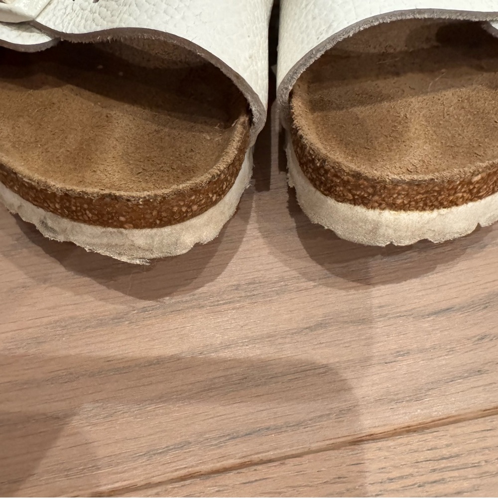 Birkenstock White Two-Strap Sandals Size 36 - Picture 2 of 4